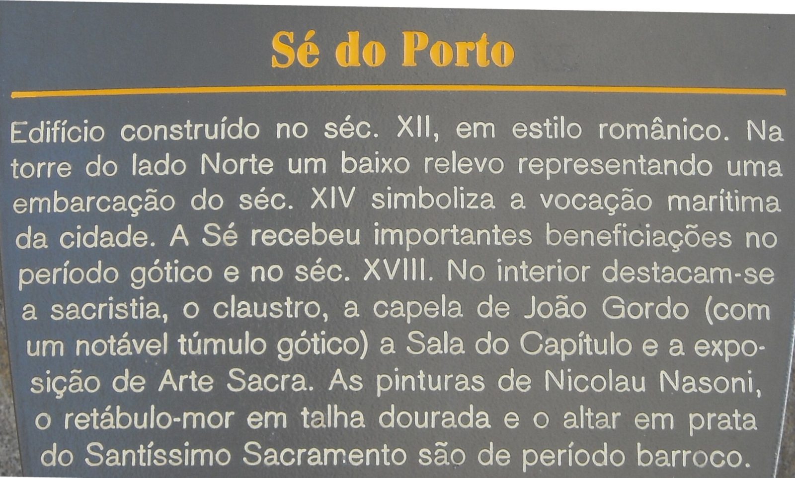 Porto Sacred Places