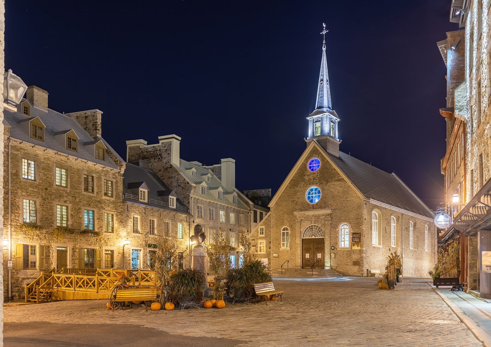 Place Royale et le port de la traite des fourrures